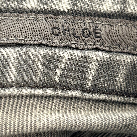 AGOLDE Jeans Womens Chloe Low Rise 27 Feel Good Gray Wash Distressed Y2K - Picture 6 of 10